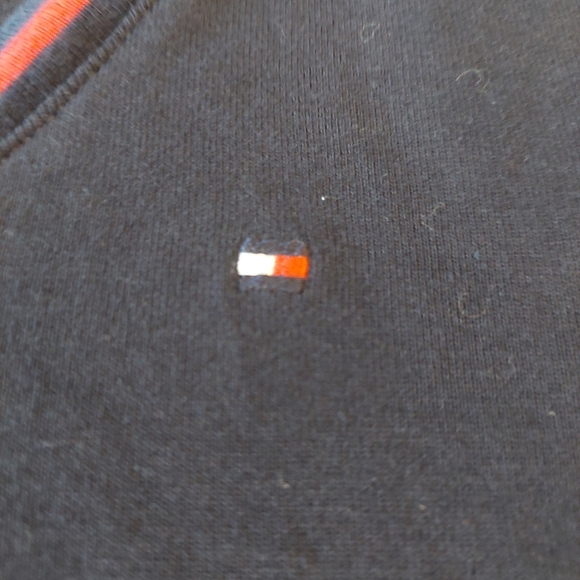 Tommy Hilfiger Navy Blue V Neck Short Sleeve Tshirt Preppy Old Money Size XS - Picture 9 of 10